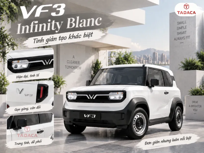 Infinity Blanc là màu trắng nguyên bản của VF3 