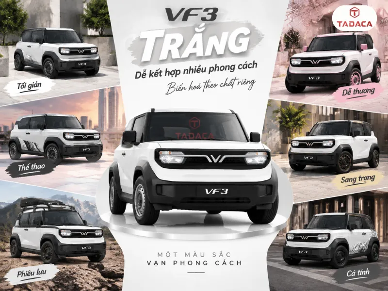 Màu trắng dễ kết hợp nhiều phong cách ngoại thất 