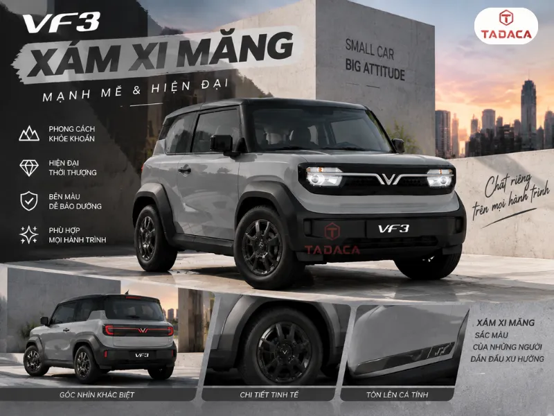Thiết kế vuông vức nổi bật hơn trên nền xám
