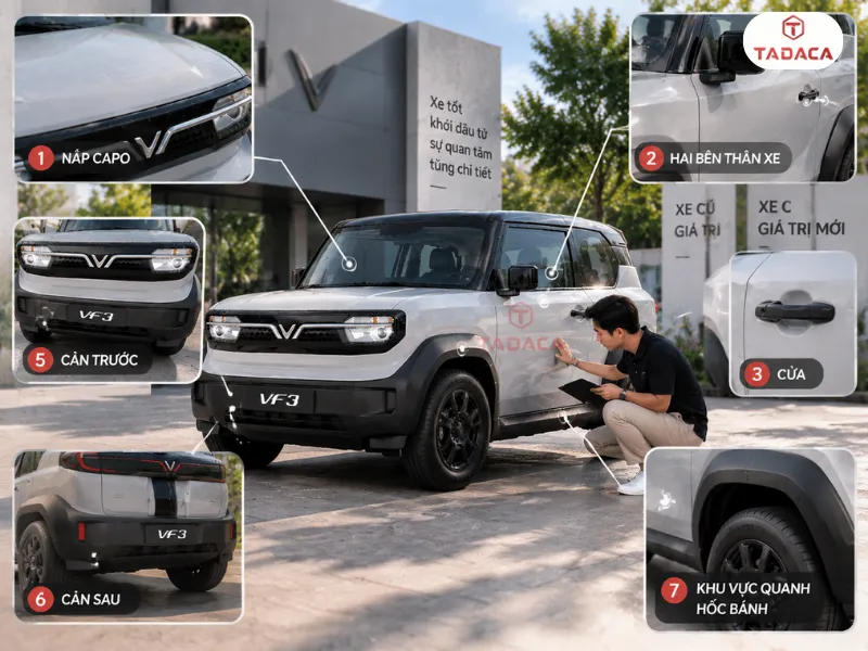 Kinh nghiệm kiểm tra VF3 Eco xám khi nhận xe
