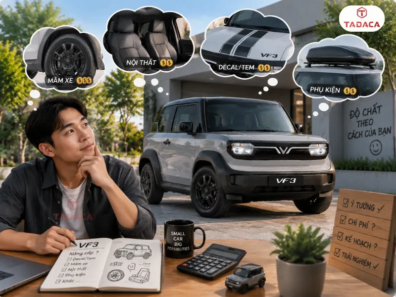 Ngân sách nâng cấp VF3 xám nên ưu tiên đúng nhu cầu