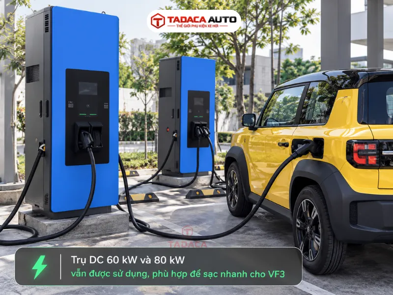 So sánh các loại trụ sạc khi sử dụng VinFast VF3