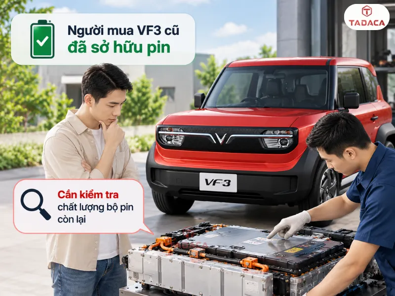 Người mua VF3 cũ đã sở hữu pin