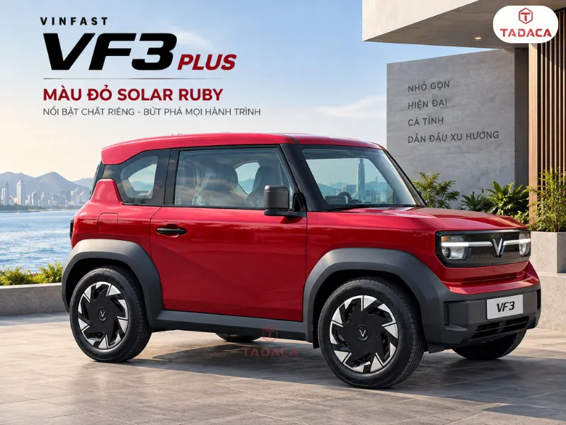 Màu đỏ Solar Ruby trên VF3 Plus
