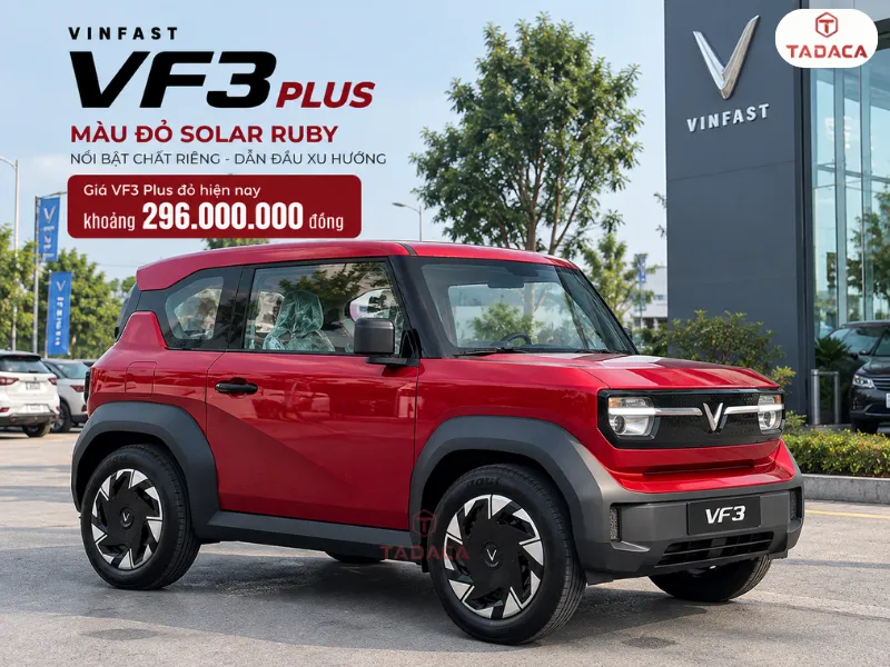 Giá VF3 Plus đỏ hiện nay