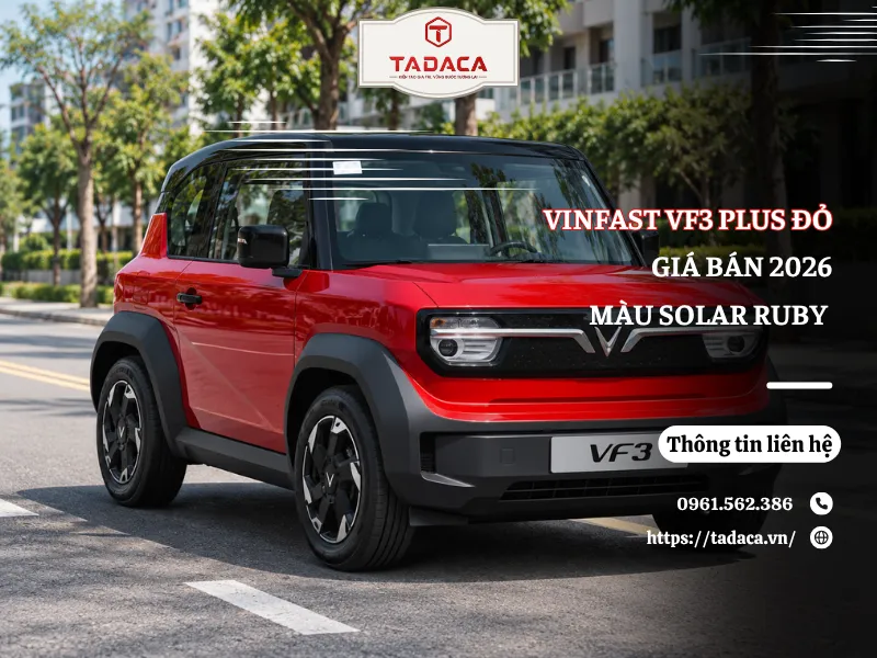 VinFast VF3 Plus Đỏ 2026 Giá Bán, Màu Solar Ruby Và Trang Bị