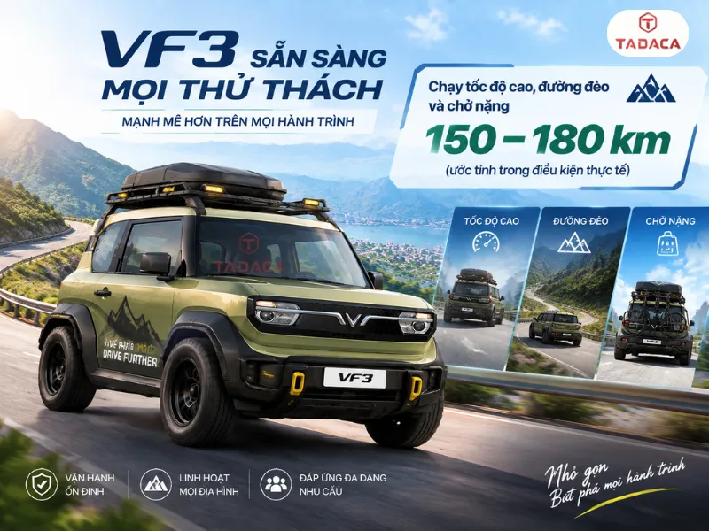 Chạy tốc độ cao, đường đèo và chở nặng