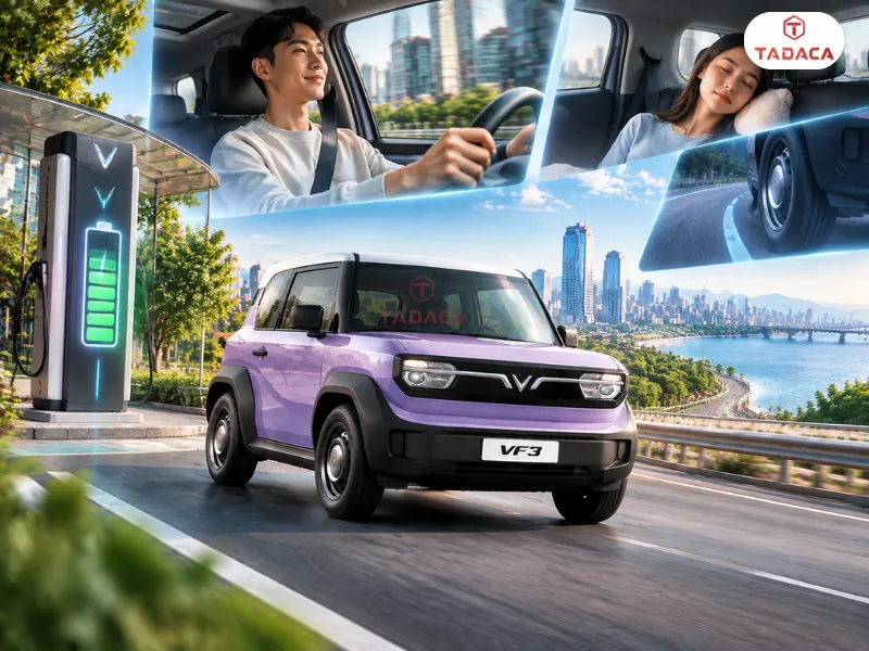 VF3 mỗi lần sạc đi được bao nhiêu km