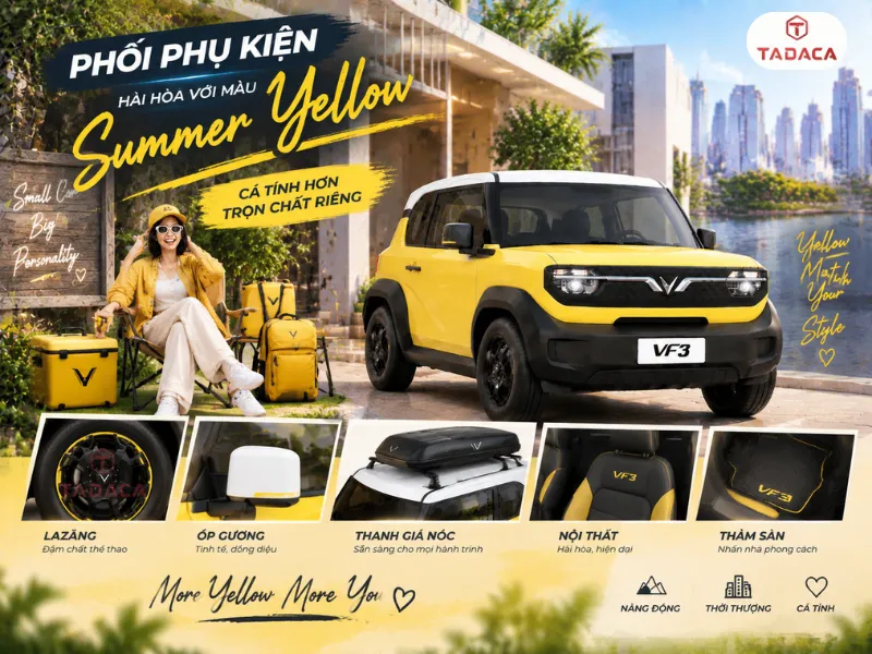 Phối phụ kiện hài hòa với màu Summer Yellow