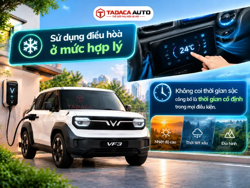 Thời gian sạc có thể kéo dài trong một số điều kiện