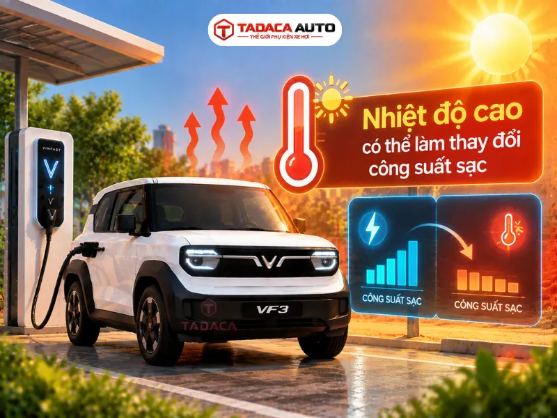 Nhiệt độ cao có thể làm thay đổi công suất sạc