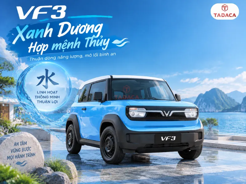 Màu xanh dương theo mệnh thủy