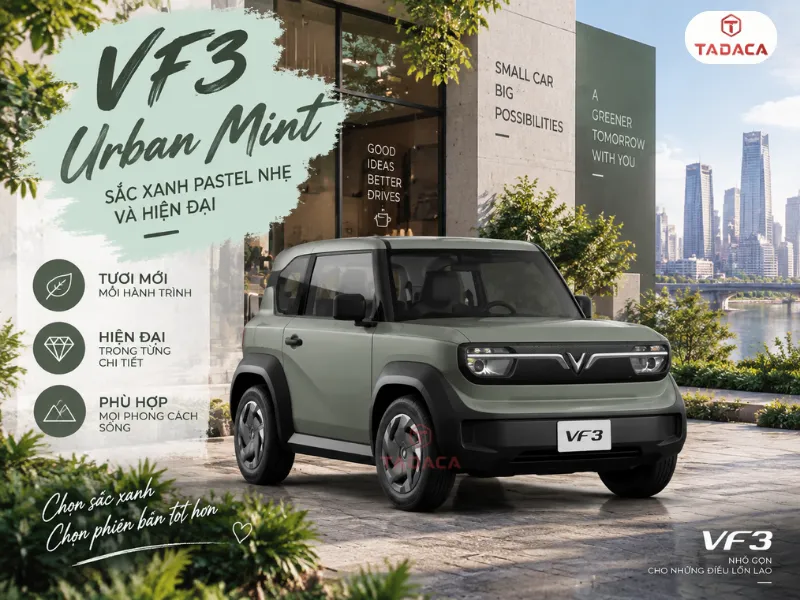 Urban Mint mang sắc xanh pastel nhẹ và hiện đại