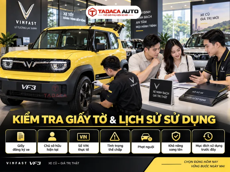 Kiểm tra giấy tờ và lịch sử sử dụng