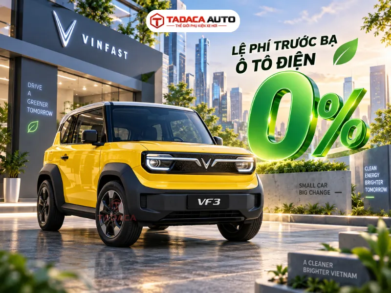 Lệ phí trước bạ ô tô điện vẫn ở mức 0%