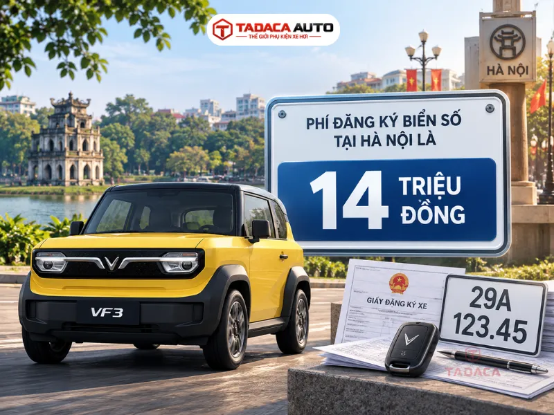 Phí đăng ký biển số tại Hà Nội là 14 triệu đồng