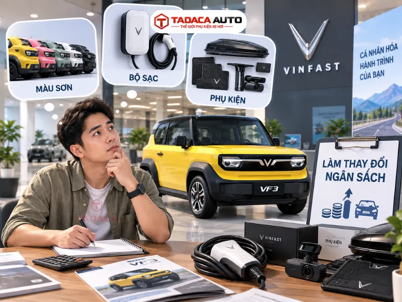Màu sơn, bộ sạc và phụ kiện làm thay đổi ngân sách