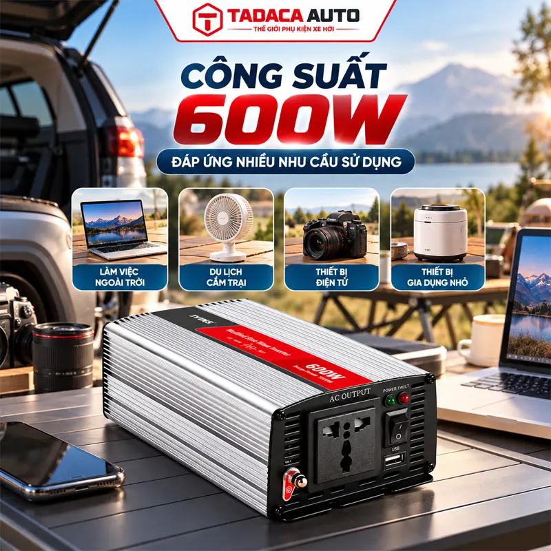 Công suất 600W – đáp ứng nhiều nhu cầu sử dụng thực tế