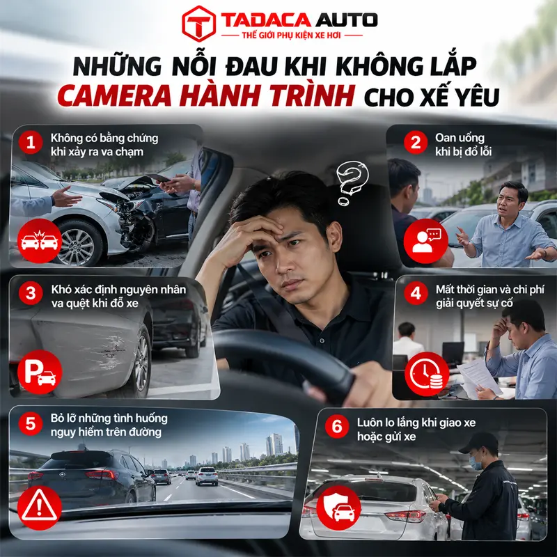 Những nỗi đau của khách hàng khi không lắp camera hành trình cho xế yêu
