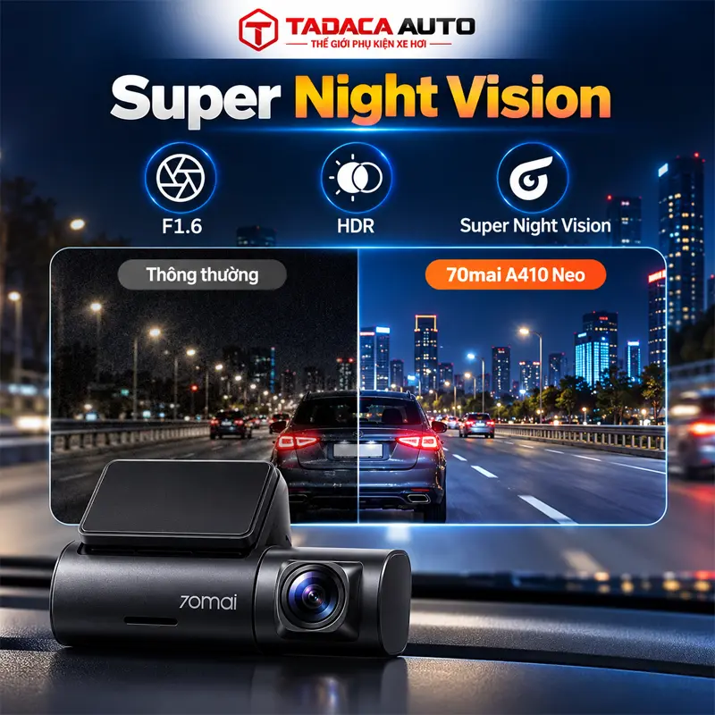 Công nghệ HDR và Super Night Vision hỗ trợ ghi hình ban đêm