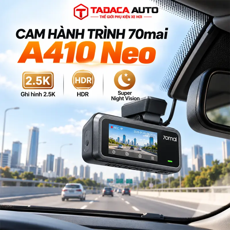 Ghi hình 2.5K sắc nét, lưu giữ chi tiết quan trọng trên đường