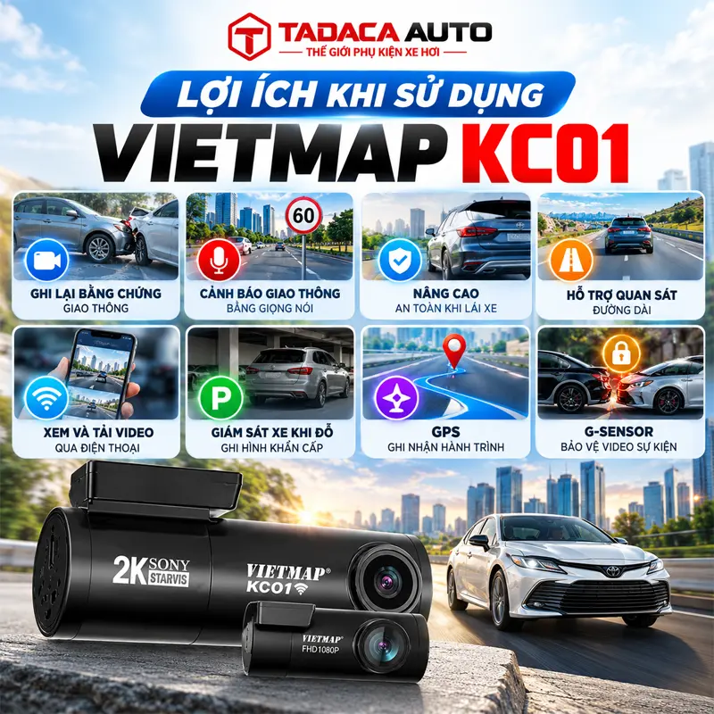 Lợi ích của việc sử dụng Camera hành trình Vietmap KC01  