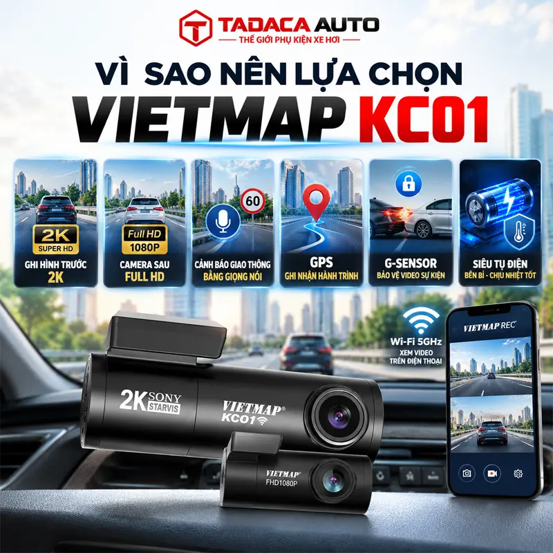 Vì sao nên lựa chọn Camera hành trình Vietmap KC01?  