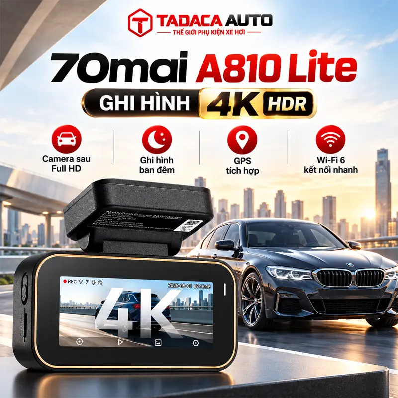 Camera hành trình 70mai A810 Lite 4K