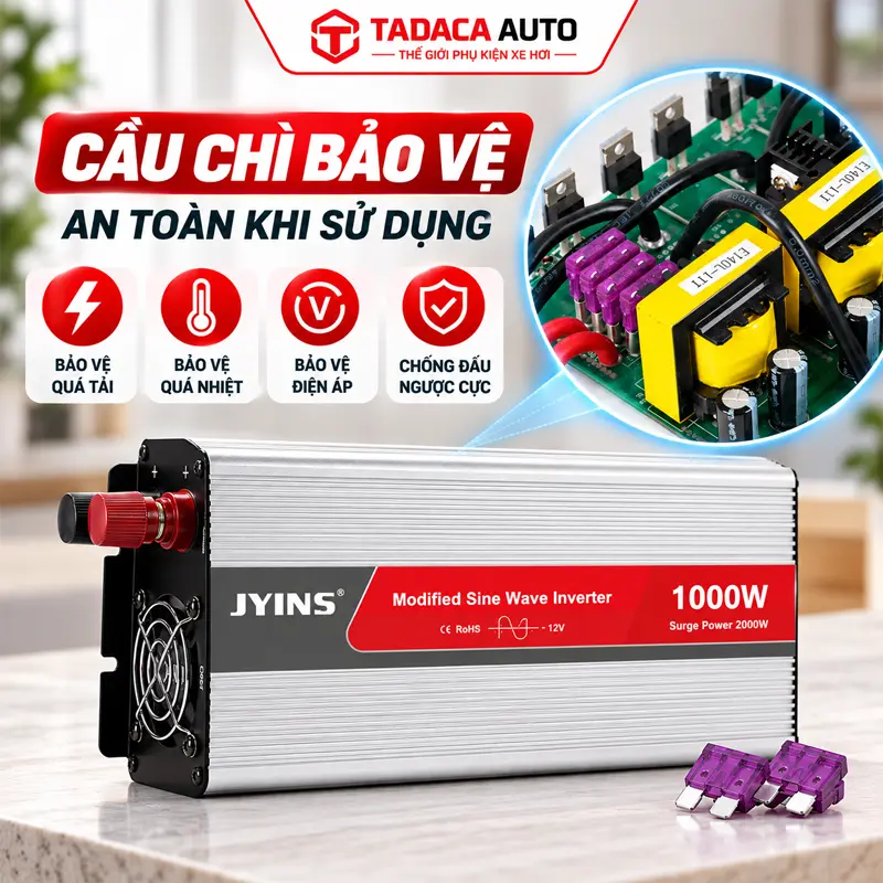 Tích hợp cầu chì và hệ thống bảo vệ an toàn