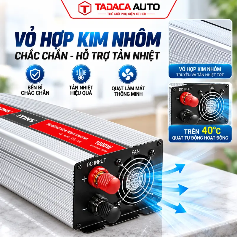 Vỏ hợp kim nhôm – chắc chắn và hỗ trợ tản nhiệt