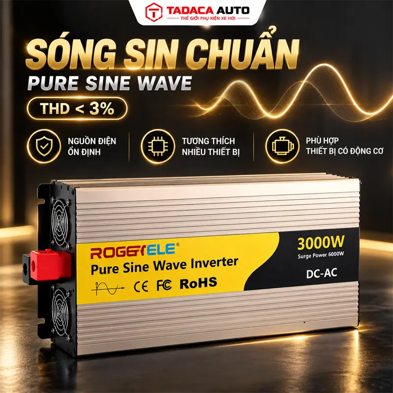 Công suất 3000W mạnh mẽ, đáp ứng nhiều nhu cầu sử dụng