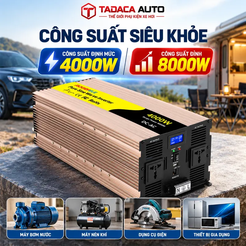 Công suất định mức 4000W siêu khỏe