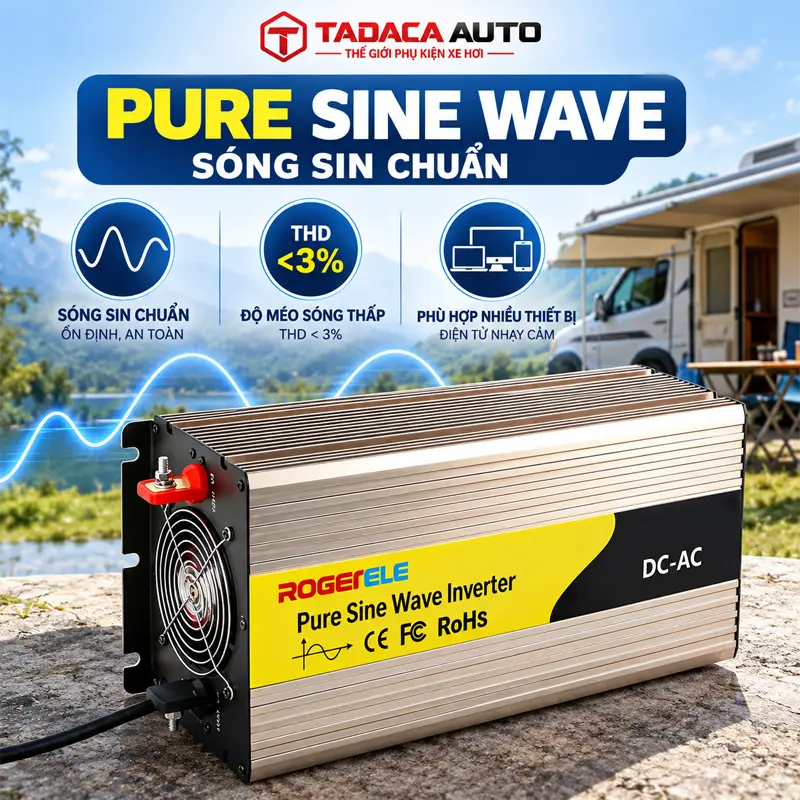 Sử dụng công nghệ Pure Sine Wave – sóng sin chuẩn 