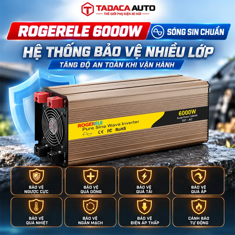 Hệ thống bảo vệ nhiều lớp, tăng độ an toàn khi vận hành  