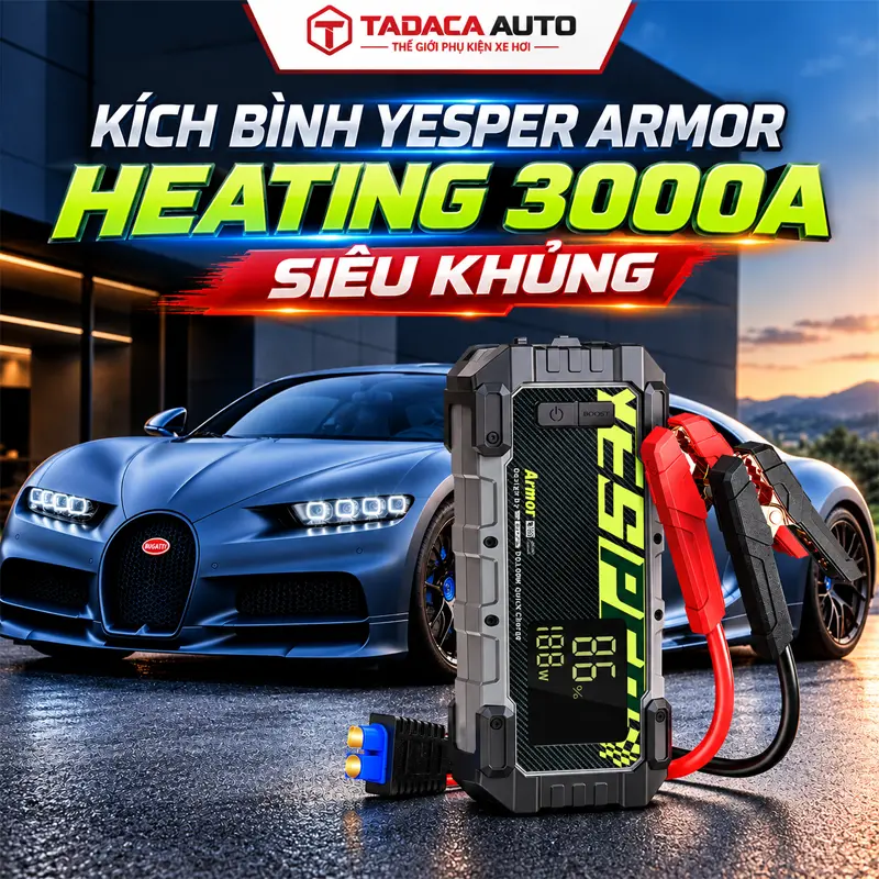 Kích bình ắc quy ô tô Yesper Armor 3000A