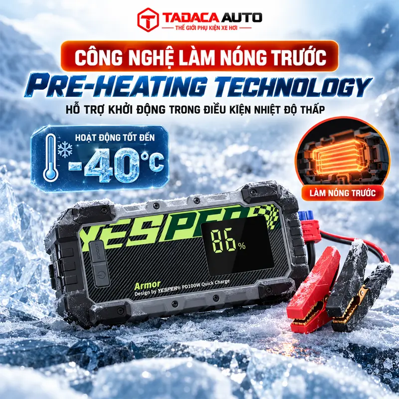 Công nghệ Heating – hỗ trợ khởi động trong điều kiện nhiệt độ thấp