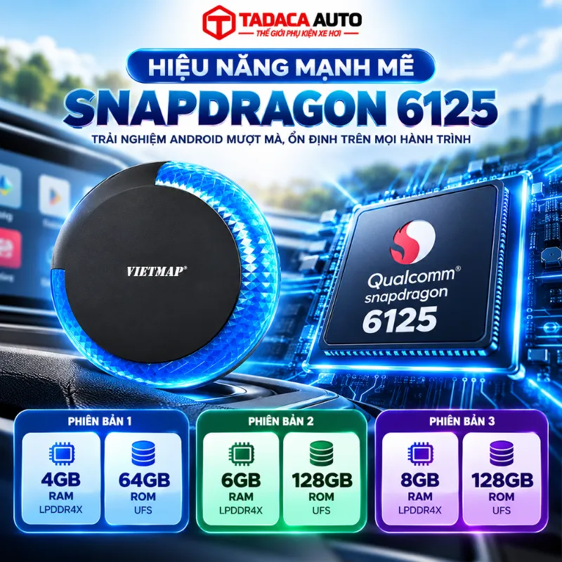 Cấu hình Snapdragon 6125 với 3 tùy chọn
