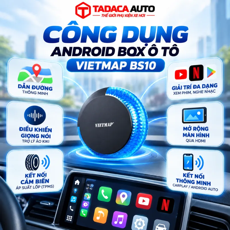 Công dụng của Android Box ô tô VIETMAP BS10