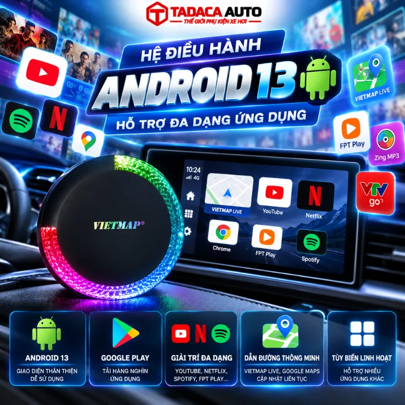 Hệ điều hành Android 13 hỗ trợ đa dạng ứng dụng