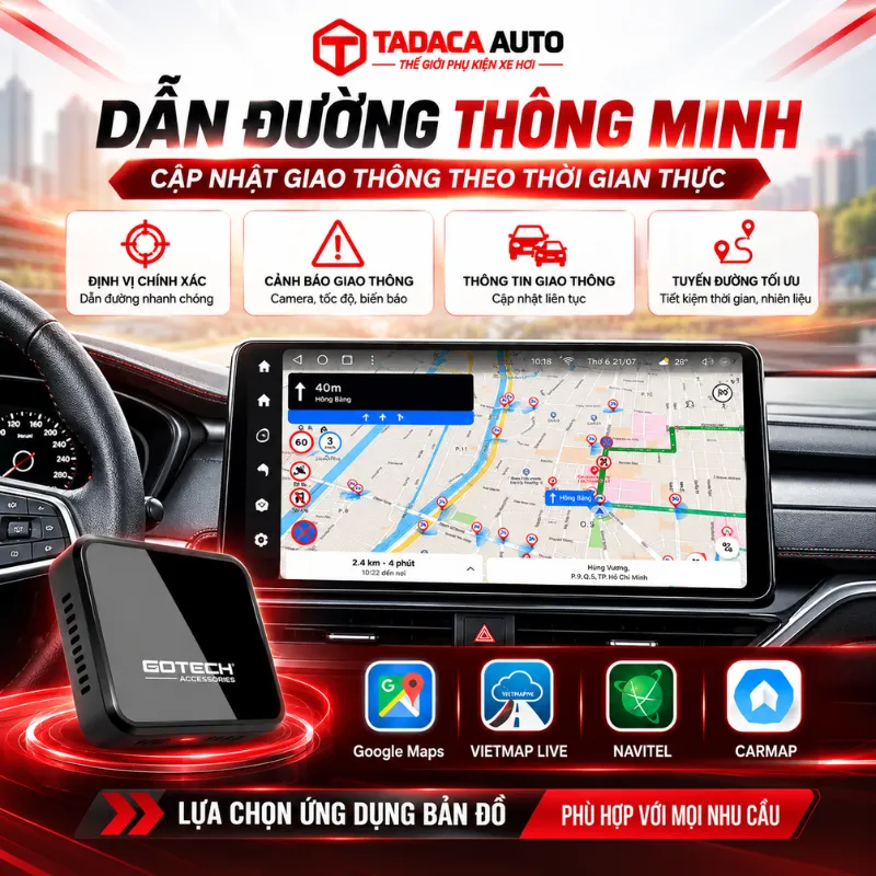 Dẫn đường & cảnh báo giao thông chính xác