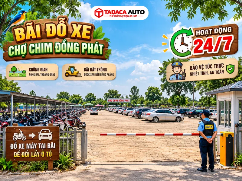 Bãi đỗ xe chợ Chim Đồng Phát