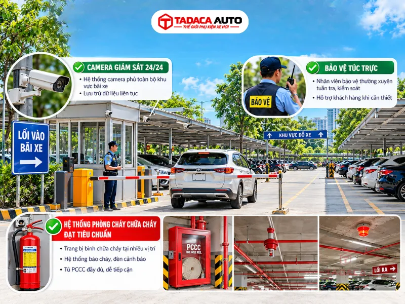 An ninh, an toàn và trách nhiệm pháp lý khi gửi xe