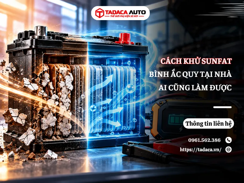 Cách Khử Sunfat Bình Ắc Quy Tại Nhà Ai Cũng Làm Được