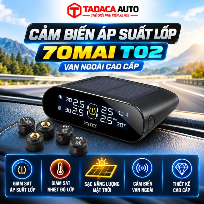 Cảm biến áp suất lốp ô tô 70mai T02 