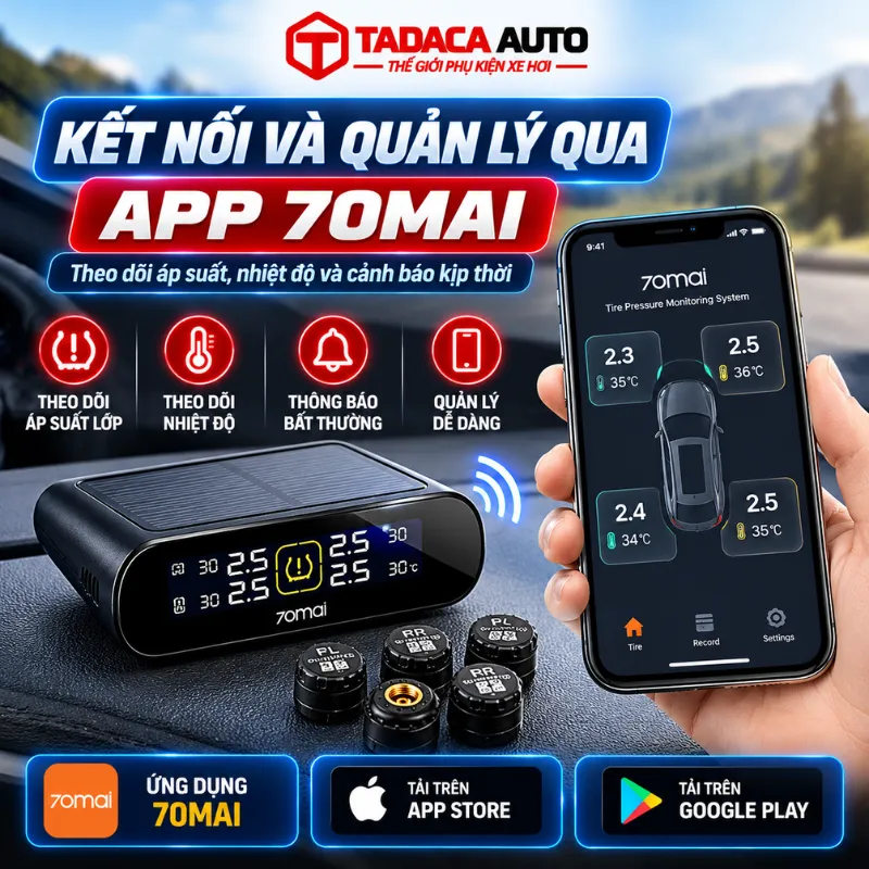 Kết nối và quản lý qua App 70mai