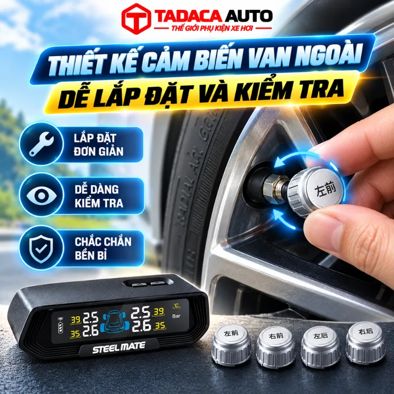 Thiết kế cảm biến van ngoài dễ lắp đặt