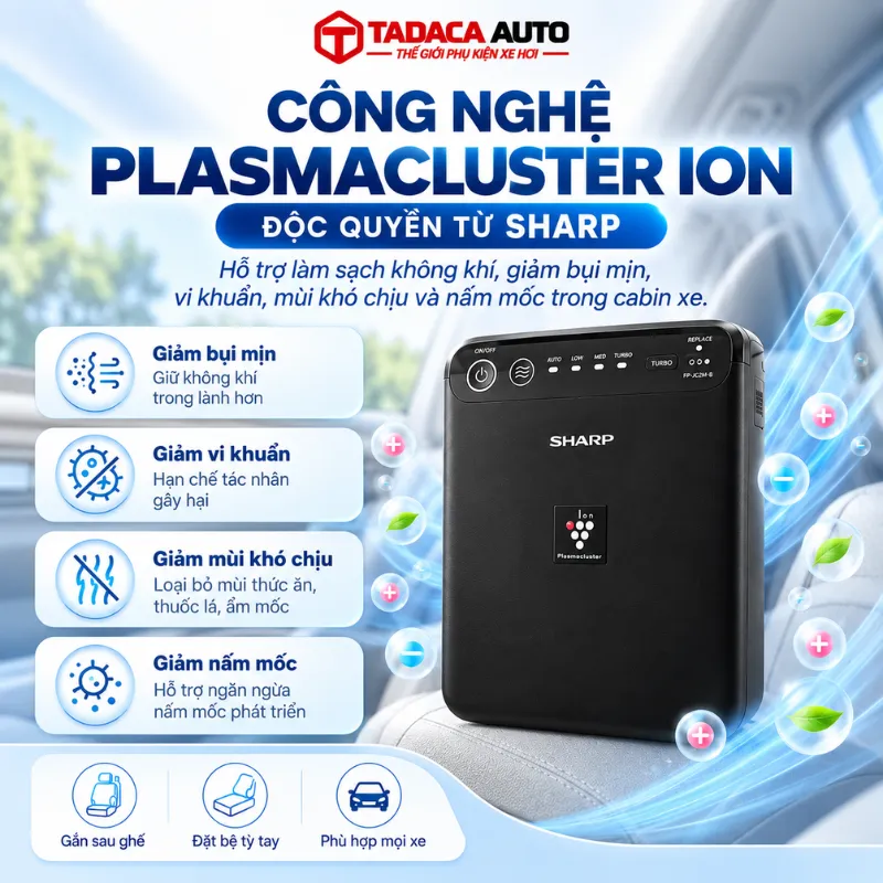 Công nghệ Plasmacluster Ion khử khuẩn hiệu quả