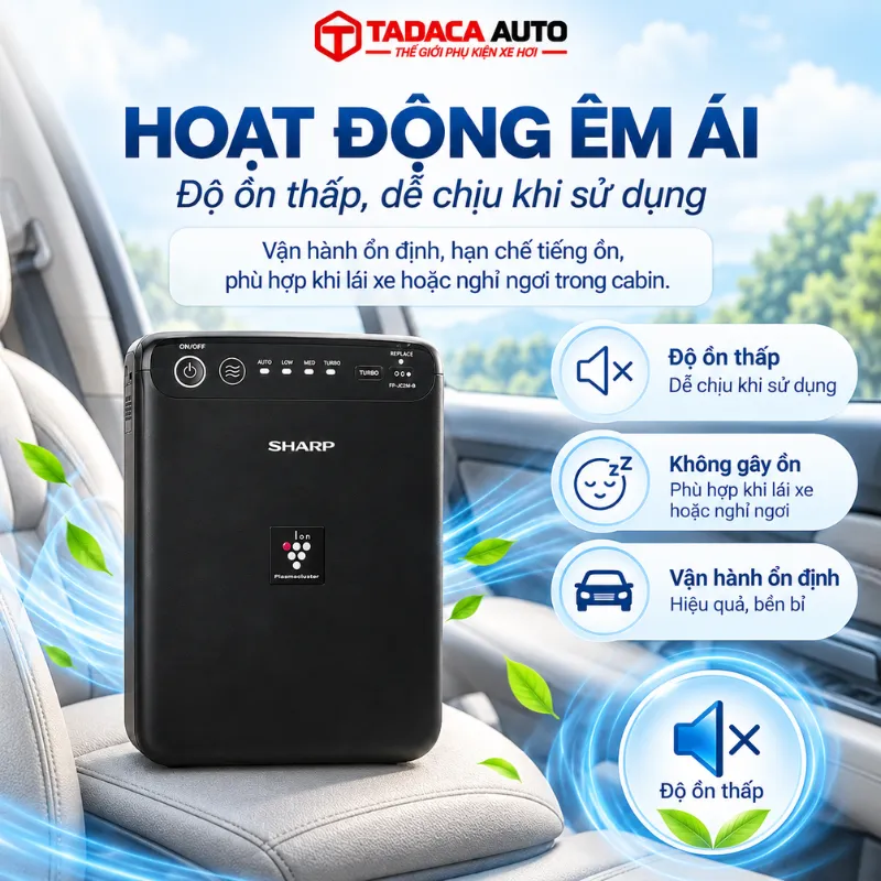 Vận hành êm với 3 mức độ ồn