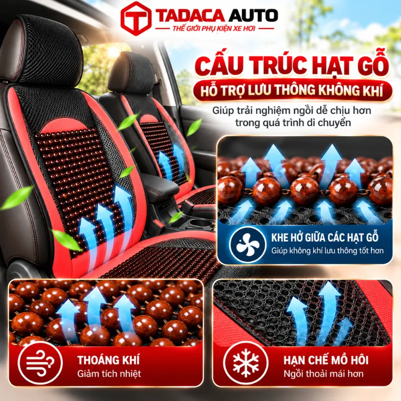 Cấu trúc hạt gỗ hỗ trợ lưu thông không khí
