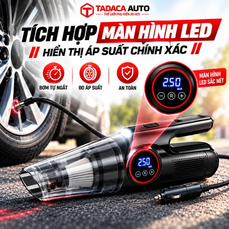 Tích hợp màn hình LED hiển thị áp suất chính xác